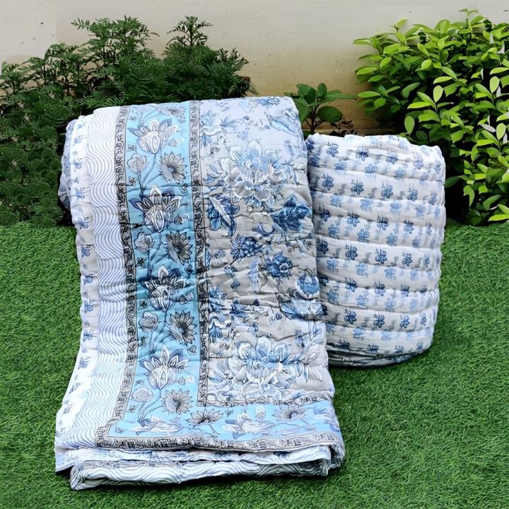 Single%20bed%20Razai%20100%25%20Cotton(Rui)%20Filled%20High%20No.1%20Qaulity%20Quilt%20Fabric%20&%20Kapas%20Size%20of%20lehaf%205.5x7%20feet%20(%2066%20x%2084%20Inches)%20-%20Image%203