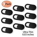 Laptop Camera Cover Ultra-Thin Webcam Cover Slide for MacBook Air Pro IMac IPad Laptop Pro Tablet Desktop PC  Privacy Sticker-12pc black. 