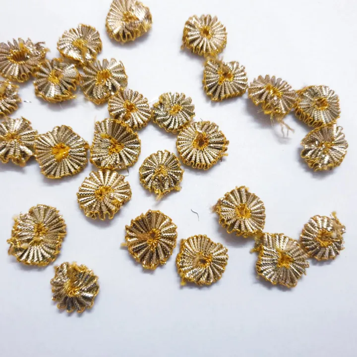 15%20pcs%20%20Embroiderymaterial%20%20Gota%20Patti%20Flowers%20Appliques%20Patches%20for%20Embroidery%20Decoration%20-%20Image%203
