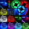RGB LED STRIP LIGHT BEST QUALITY 12V ADOPTER Waterproof Remote Control Color Changing 3528 - Complete Kit RGB LED Stri Living Room Lights Kit, SMD 3528, 5 Meter RGB LED Rope for Party RTS STORE. 