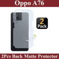 Oppo A76 Back Protector Soft Skin Sheet Matte Style For Oppo A76 - 2Pcs. 