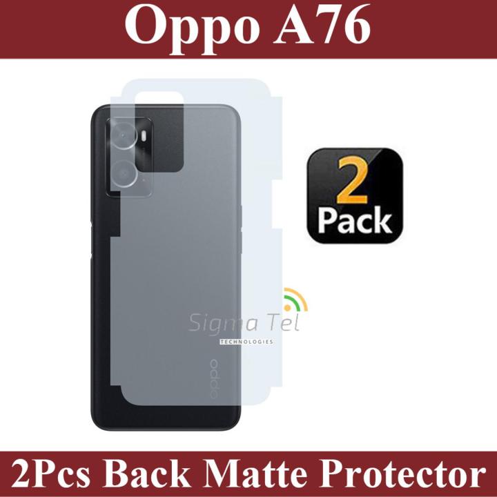 Oppo A76 Back Protector Soft Skin Sheet Matte Style For Oppo A76 - 2Pcs