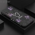 Hontinga for Huawei P20 Pro Case Cute Mouse Design Side Design Phone Case Square Edge Pattern Liquid Silicone Cases Full Cover Camera Shockproof Protective Case. 