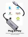 UGREEN USB-C TO ETHERNET GIGABIT ADAPTER. 
