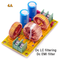 4A DC LC Filter FCC Car Audio High Frequency Filtering Low Pass Passive Electromagnetic Interference Filter Easy to Use. 