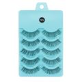 5 Pairs 3D Curling Full False Eyelashes Long-lasting Natural Thick Enlarged Eyes Eyelashes Extension Portable Women Makeup Tool. 