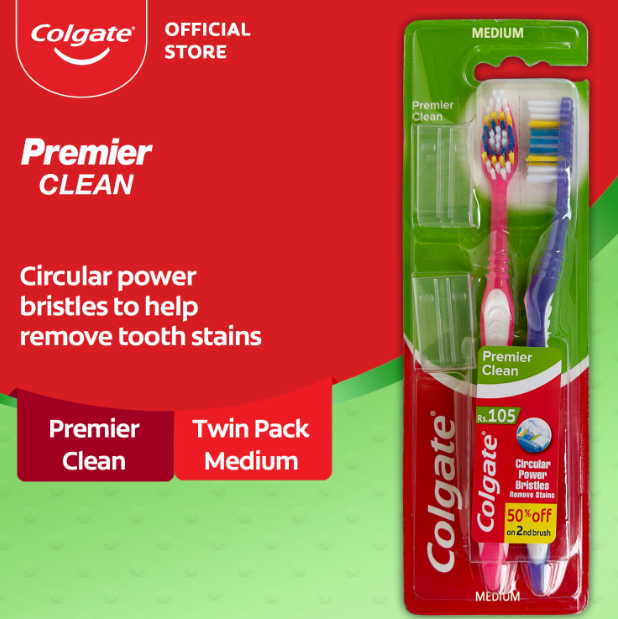 Colgate%20Premier%20Clean%20Toothbrush%20-%20Twin%20Pack%20(Medium)%20-%20Image%202