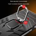 For Samsung Galaxy A40 Phone Case, Silicone TPU and Hard PC Cover Magnet Stand Rotation Ring Multi Protection Casing. 