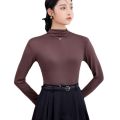 Modal bottoming shirt Long-SleeveTT-shirt Women's Autumn and Winter New Half Turtleneck Large Size Slim Fit Inner Wear Solid Color Thin Top. 