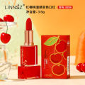 Lin, carrot, red cherry, warm color-changing lipstick, non-fading, non-sticking, beauty, personal care, moisturizing, warm lipstick. 