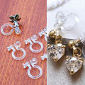 Invisible Clip-on Earring Converters For Non Pierced Ears Jewelry Findings. 