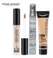 MISS ROSE Concealer , Matte Foundation &  Pearl Primer 22ml - 3 Pcs Set. 