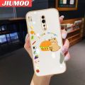 JIUMOO For OPPO Reno Z Case Cartoon Cute Bear Side Phone Case Square Edge Pattern Silicone Luxury Plating Casing Full Back Cover Camera Protection Cases Shockproof Softcase. 