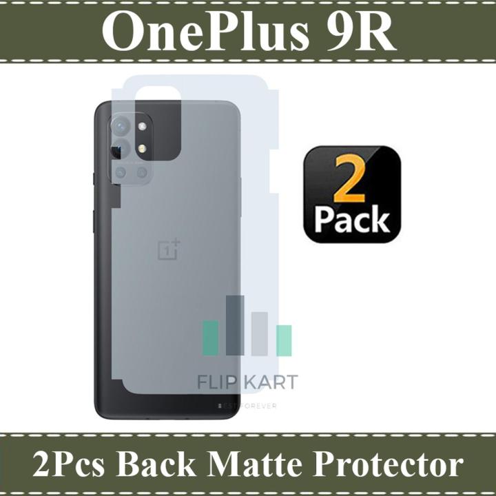 One Plus 9 R Cover Back OnePlus 9R Soft Skin Fiber Matte Back Protector 2 Pcs Set | Daraz.pk