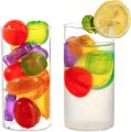 Reusable Assorted Fruit Shaped Ice Cubes - 10 Pieces. 