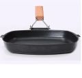 Fold able New Thick 24CM Steak Grill Pans Die Cast Breakfast Frying Eggs Non-Stick Frying Pan Kitchen Cooking Pans Outdoor Camping Cookware. 