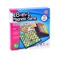 New Educational 18 in 1 Magnetic Board Game Set For Kids 2 to 4 Player Games 20cm Board - Multicolor. 