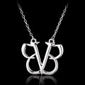Mqchun Stainless Steel Rock Band Black Veil Brides Necklaces Veil Brides Bvb Merch Fob Logo Men Women Fans Necklace. 