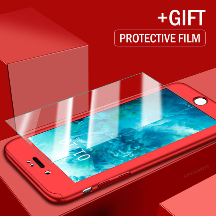Phone%20Case%20For%20IPHONE%207%20Front%20and%20Back%20Case%20360%20Mobile%20Cover%20With%20Glass%20Protector%20-%20Red%20-%20Image%205