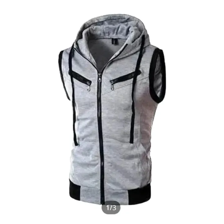 Half%20Sleeves%20Winter%20Fashion%20Jacket:%20Stay%20Stylish%20and%20Warm%20in%20the%20Coldest%20Months%20gray%20and%20black%20color%20-%20Image%202