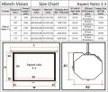 Hitech-Vision Manual pull Projector Screen - Matt White  100"  1:1  (6 ft x 6 ft). 