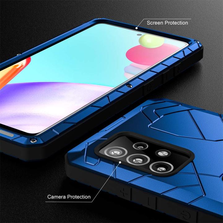 Feitenn%20Samsung%20A52%205G%20Metal%20Case,%20Galaxy%20A52%205G%20Case%20Heavy%20Duty,%20Hard%20Cover%20Armor%20Military%20Silicone%20Bumper%20Shockproof%20Defender%20Rubber%20Men%20Gift%20Screen%20Protector%20for%20Samsung%20Galaxy%20A52%205G%202020%20-%20Blue%20-%20Image%205