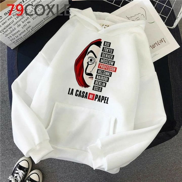 Money Heist printed High Quality Hoodie Pullover For Winter Wear