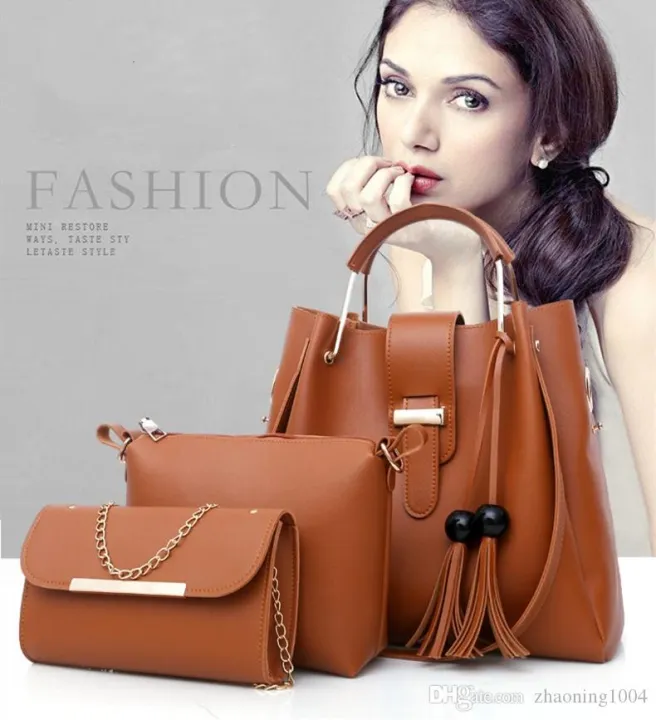 3Pcs%20Handbags%20for%20Woman%20and%20girls%20-%20Ladies%20Elegant%20Hand%20Bags%20with%20little%20purse%20-%20Girls%20Stylish%20Bags%20Purse%20Party%20Bags%20-%20Image%203