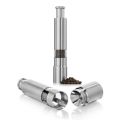 Techmanistan Stainless Steel Salt and Pepper Mill Grinder (1 Piece), Stainless Steel Manual Salt Grinder, Pepper Grinder, Spice Mill, Salt Mill, Pepper Mill, Handheld Salt & Pepper Mill. 