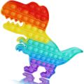 Rainbow Dinosaur Big POP It Fidget Toy Bubble Sensory Toy. 