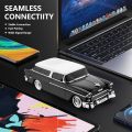 BT Car Bluetooth Speaker Metal Design| WS-1955 Music Car Speaker | WSTAR ,10W Output Volume | with FM Radio, USB & AUX | Mini Wireless Speaker with HD Sound for Home, Office, and Travel | best Design. 