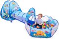 Kids Pop Up Play Tunnel Tent House, Game Play Children's Crawl Tunnel(Tunnel 3 pcs). 