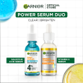 Clear & Brighten: Fast Clear Serum 15ml + Vitamin C Serum 30ml. 