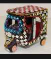 Mini Rickshaw Statue, Cute Decorative Rickshaw, Glass Work Rickshaw Statue.. 