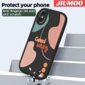 JIUMOO For iPhone X iPhone Xs Case Fashion Simple Line Good Luck Thin New Design Leather Soft Back Cover Camera Protection Cases Shockproof Casing. 