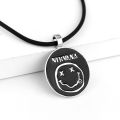 N-Nirvana Band Logo Keychains Cute Smile Face Punk Necklace Pendant Collar Chain Fashion Necklace For Women Men Jewelry Gifts. 