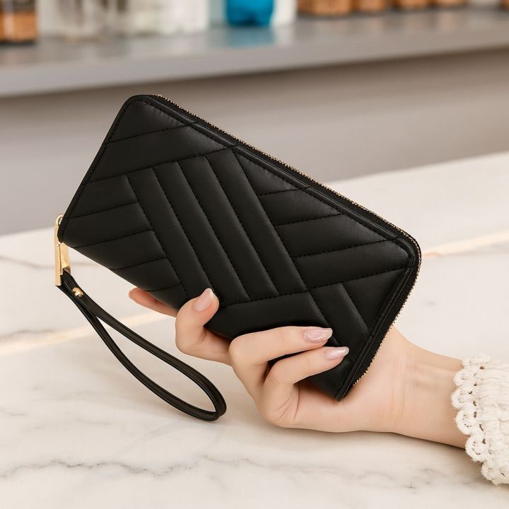 New Women/Men Wallet Large Capacity Hand Bag Long Mobile Phone Bag Zipper Hand Bags men Long Wallets for girls Clutch for women