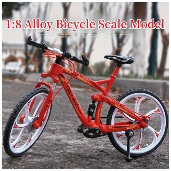Simulation Diecast Mountain Sport Bicycle Toy Model 1:8 Scale Color May Vary