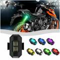 Universal Light for bike Rechargeable7Colors / Motorcycle Bike Flashing Light Recharge Modified Light Night Flying Signal Lamp LED Navigation Flash Light 1 Pcs. 