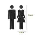 Adhesive Diy Wc Door Women Symbol Washroom Sign Men Symbol Hotel Restaurant Toilet Symbol Toilet Sticker Signage Signboard. 