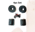 Side Cover Rubber set Yamaha YbR125G, YBR  YB125  and YB125DX  Tappa Rubber Set (4pic). 