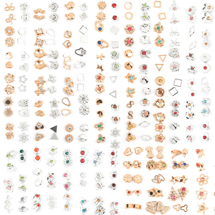 36%20Pairs%20/%2018%20Pairs%20of%20Fashion%20Small%20Geometric%20Earrings%20Simple%20Set%20of%20Plastic%20Earrings%20Female%20Diamond%20Girls%20Jewelry%20-%20Image%204