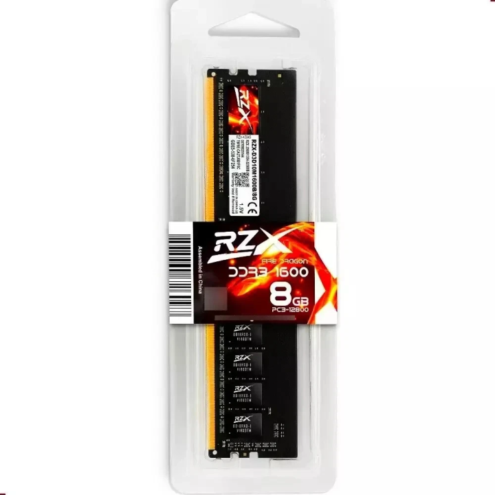 RZX DDR3 1600MHz Desktop RAM | PC3-12800 | High Performance Memory ...