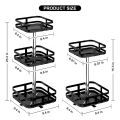 360° Rotatable Metal Storage Organizer by Matrix | Organizer for Kitchen Essentials | Rotating Storage Rack for Vanity & Dressing Tables | Smart Storage & Organizing Rotatable Rack. 