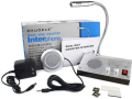 UNIVERSAL Bank Office Station Dual Way Window Counter Intercom Interphone Speaker System Dual Way Window Intercom System Bank Counter Interphone Zero-touch For Business Store Bank Station Ticket Window. 