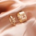 Trendy Butterfly Rings for girls Alloy Metallic Wedding Rings for Couples. 