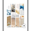 Bookmarks | Set of 8 | Inspired by Peer e kamil and aab e hyaat | Bookmarks for Urdu Novels, English Books and Quran | Gift Idea | Trendy and Unique Bookmarks. 