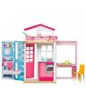 Doll and Dollhouse Portable 1-Story Playset with Pool & Accessories. 