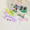 Youbo Cute Realistic Duck Cow Mushroom Butterfly Earring Accessories   Handmade Resin DIY Pendant Hanging Accessories. 
