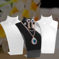 Jewelry Necklace Earrings Plastic Mannequin Bust Display Stand Organizer Holder. 